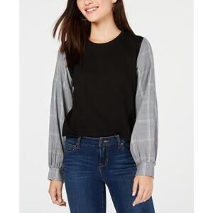 Seven Sisters Juniors Mixed Media Sweatshirt Size XL